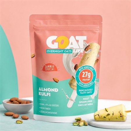 GOAT Life Almond Kulfi oats pouch